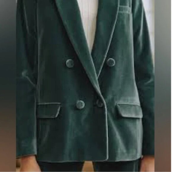 Sezane Christie Jacket - Slate Blue - size 2 - brand new - Picture 2 of 7